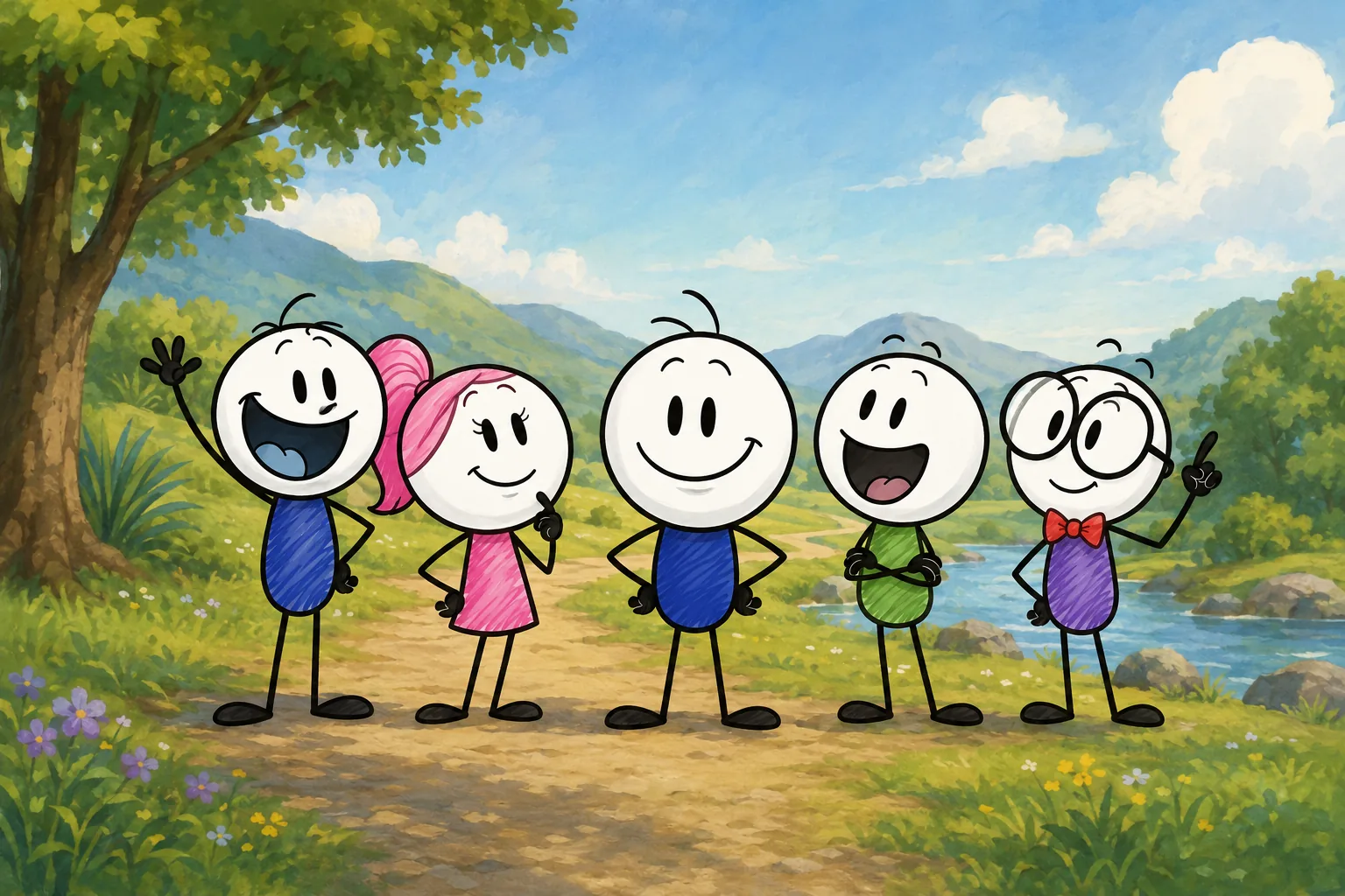 Pene Rākau — Te reo cartoons